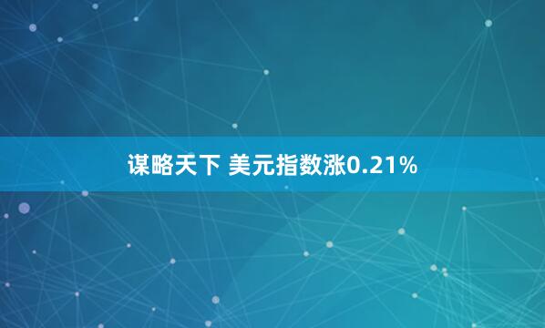 谋略天下 美元指数涨0.21%